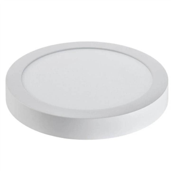 White Apartment Round Panel Light